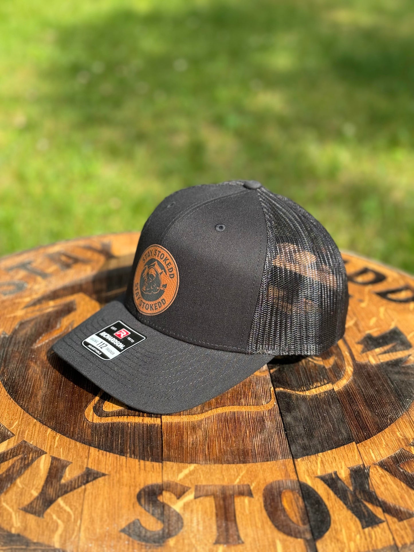 Trucker Hat - Brown on Black