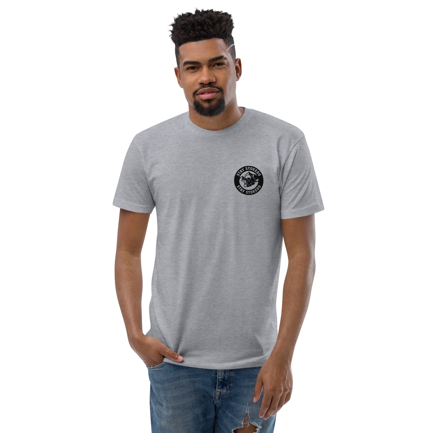 Classic Next Level Fitted Tee - Black Logo