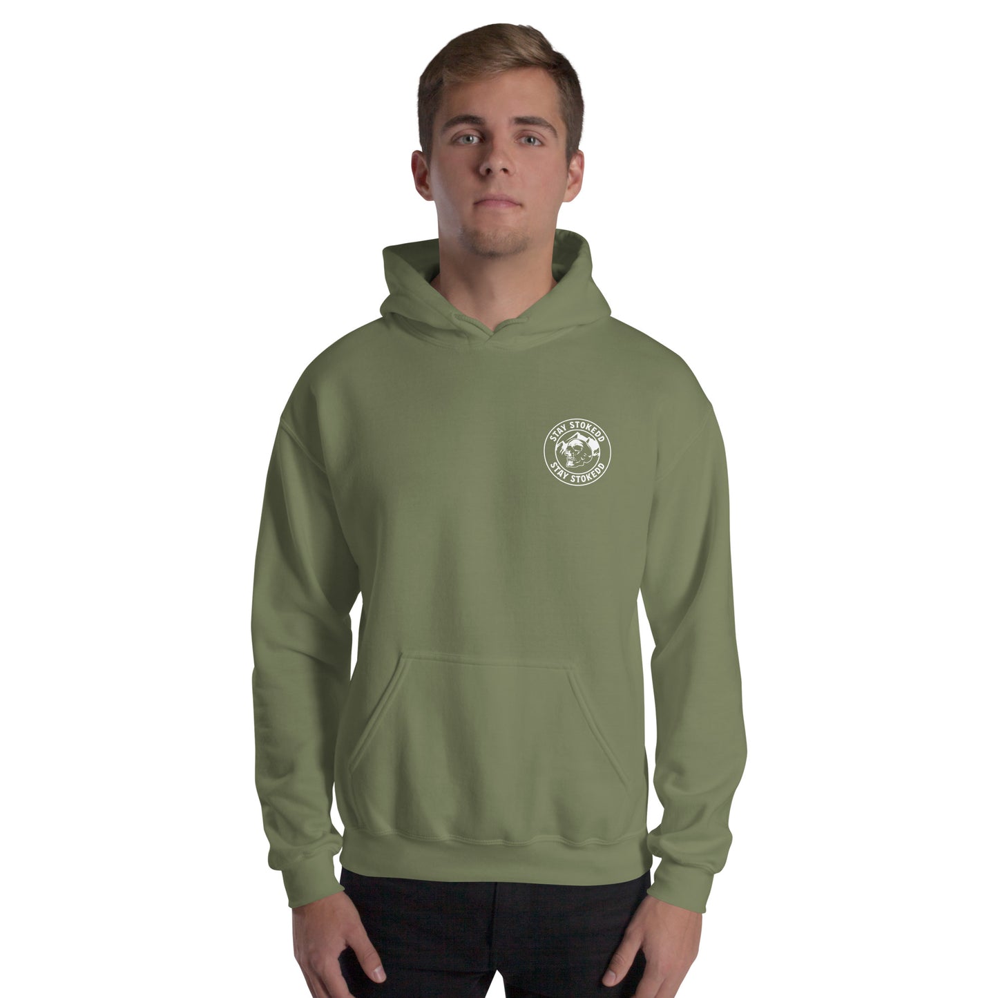 Classic Casual Hoodie - Front Logo ONLY