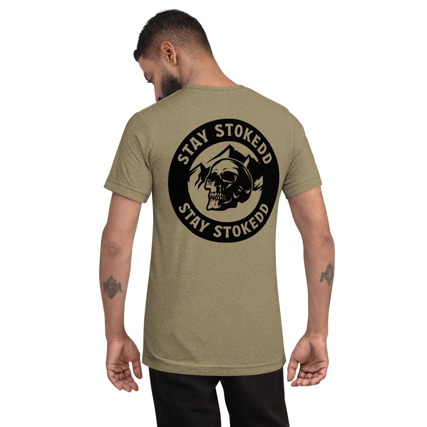 Classic Athletic Tri-blend Tee - Black Logo