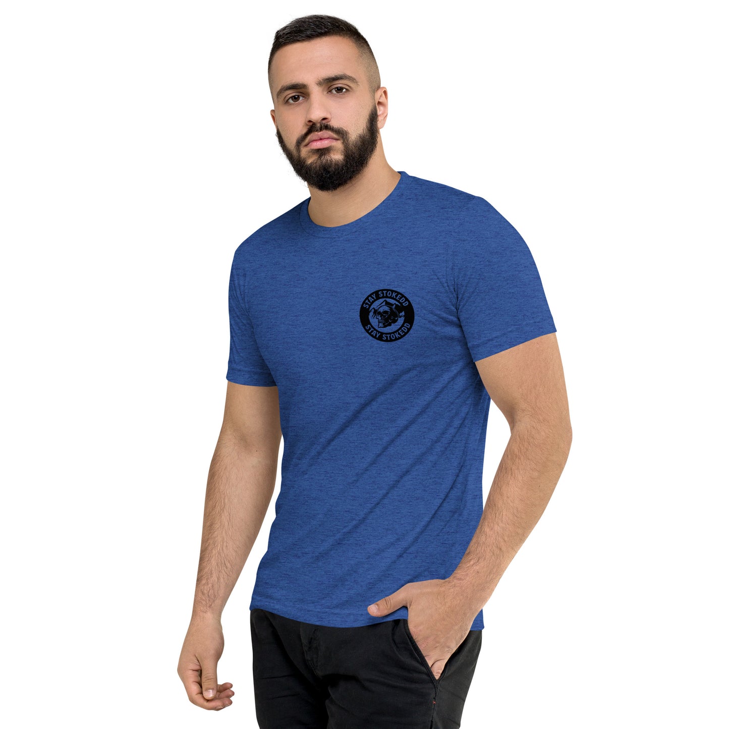 Classic Athletic Tri-blend Tee - Black Logo