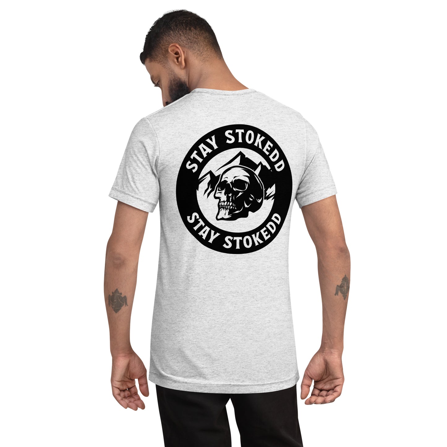 Classic Athletic Tri-blend Tee - Black Logo